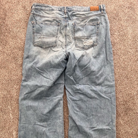 American Eagle Baggy Wide Leg Jeans, Size 14 Short - Picture 2 of 3